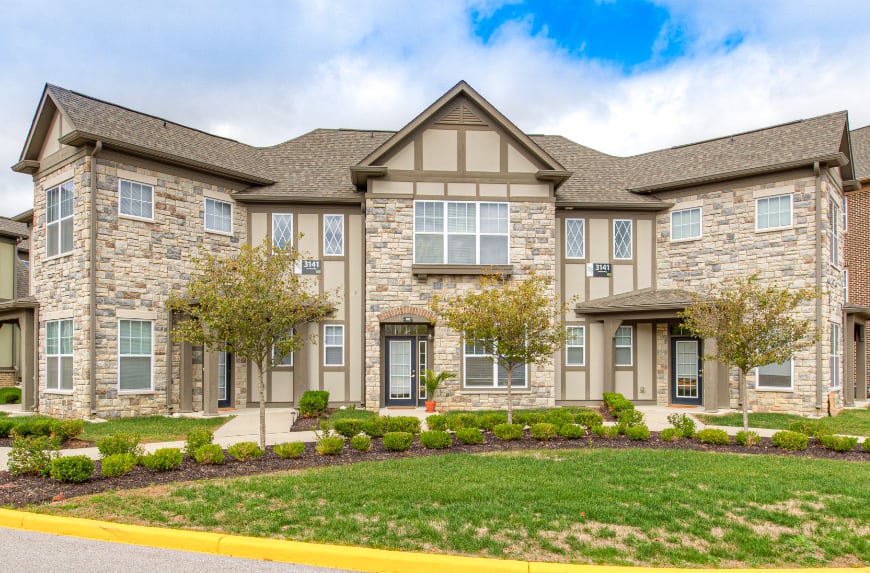 Brownsburg townhomes with separate entrances.